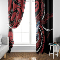 Tonga Christmas Window Curtain Santa Riding Humpback Whale DT05 - Polynesian Pride