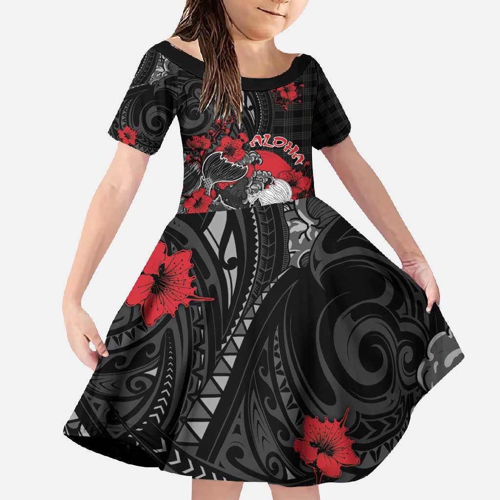 Personalised Hawaiian And Japanese Family Matching Mermaid Dress and Hawaiian Shirt Aloha Koi Fish Palaka Patterns - Polynesian Pride