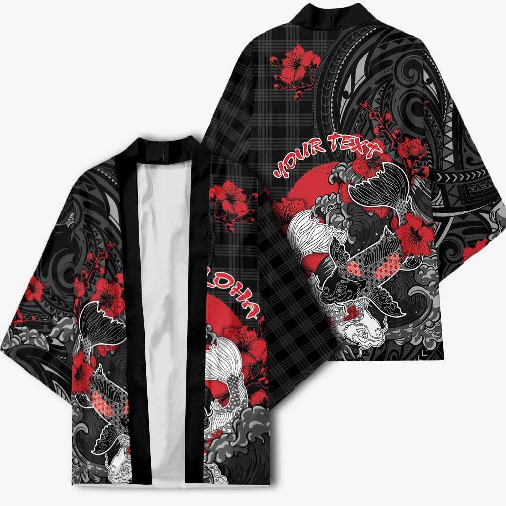 Personalised Hawaiian And Japanese Kimono Aloha Koi Fish Palaka Patterns - Polynesian Pride