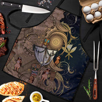 Hawaii Makahiki Apron Polynesian Sky And Earth DT05 Gold - Polynesian Pride