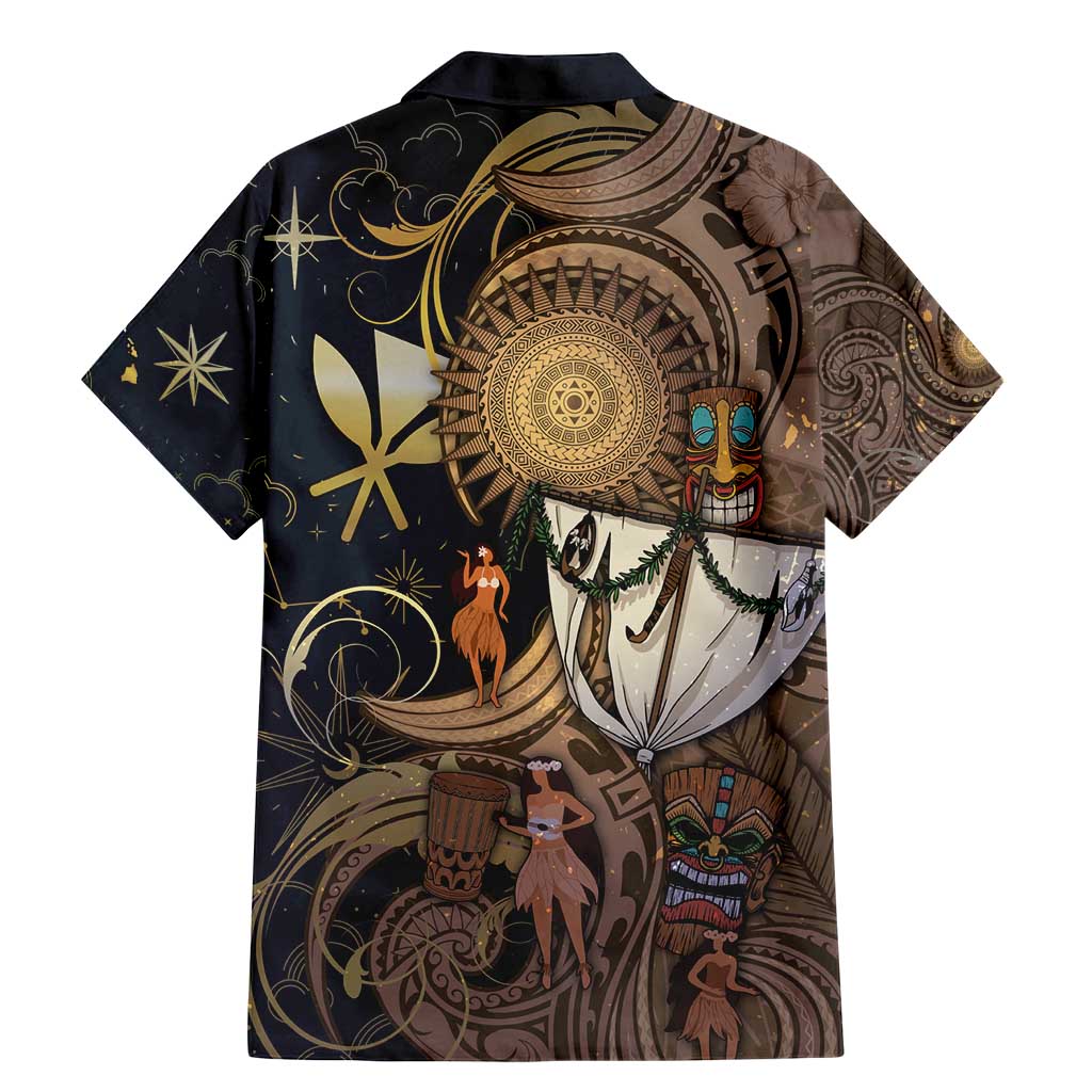 Hawaii Makahiki Family Matching Mermaid Dress and Hawaiian Shirt Polynesian Sky And Earth DT05 - Polynesian Pride
