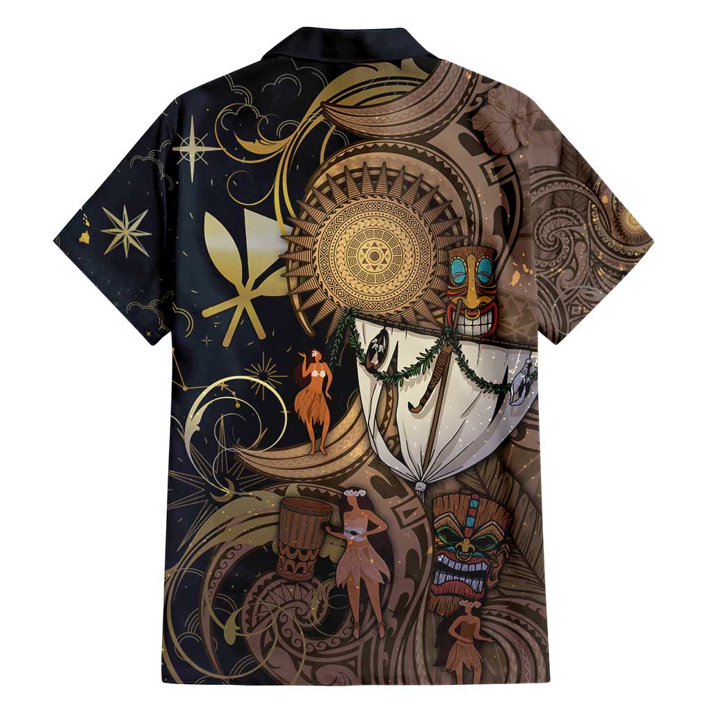 Hawaii Makahiki Family Matching Tank Maxi Dress and Hawaiian Shirt Polynesian Sky And Earth DT05 - Polynesian Pride