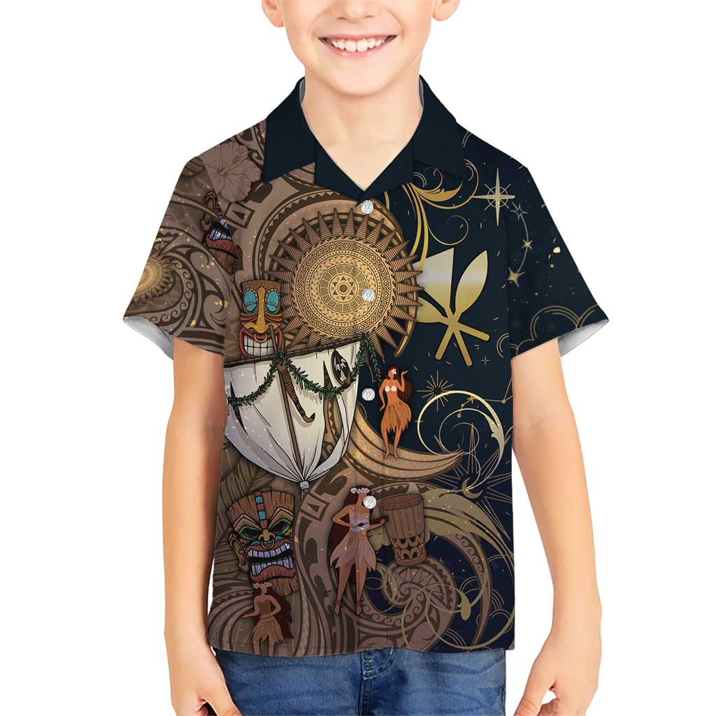 Hawaii Makahiki Hawaiian Shirt Polynesian Sky And Earth - Polynesian Pride