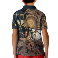 Hawaii Makahiki Kid Polo Shirt Polynesian Sky And Earth DT05 - Polynesian Pride