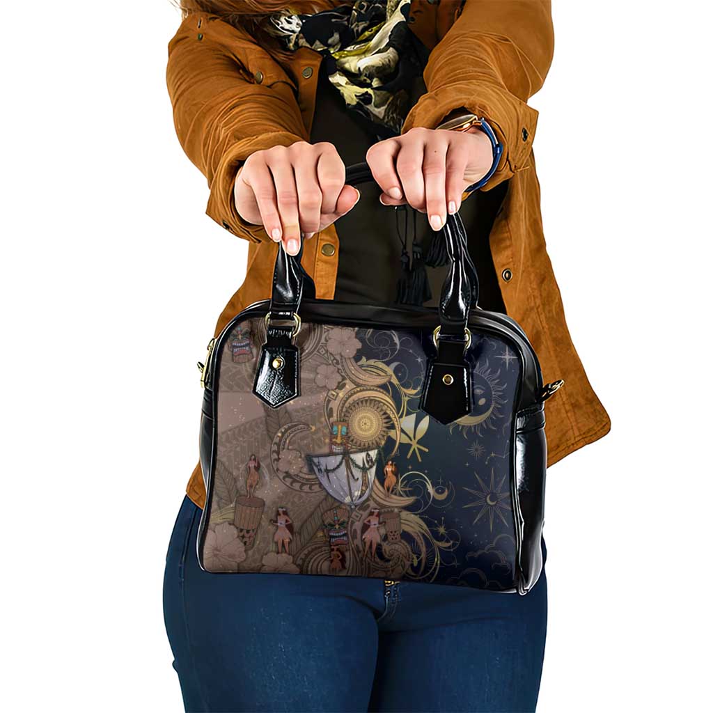 Hawaii Makahiki Shoulder Handbag Polynesian Sky And Earth - Polynesian Pride