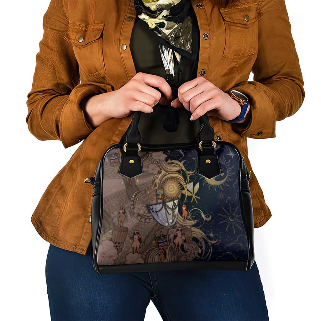 Hawaii Makahiki Shoulder Handbag Polynesian Sky And Earth - Polynesian Pride