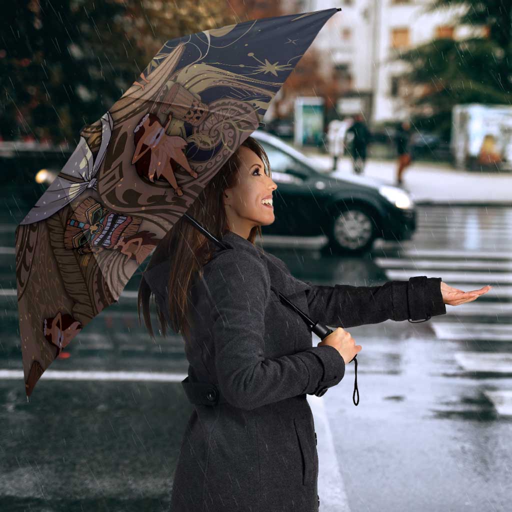 Hawaii Makahiki Umbrella Polynesian Sky And Earth - Polynesian Pride