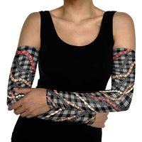 Hawaii Palaka Niihau Shell Lei Arm Sleeves Tropical Island Plaid Patterns