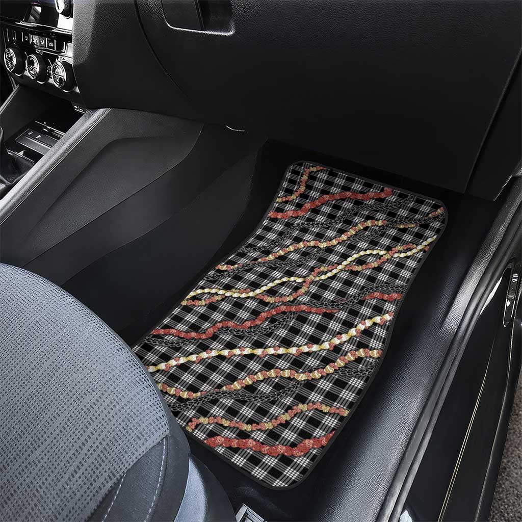 Hawaii Palaka Niihau Shell Lei Car Mats Tropical Island Plaid Patterns