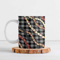 Hawaii Palaka Niihau Shell Lei Ceramic Mug Tropical Island Plaid Patterns