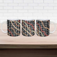 Hawaii Palaka Niihau Shell Lei Ceramic Mug Tropical Island Plaid Patterns