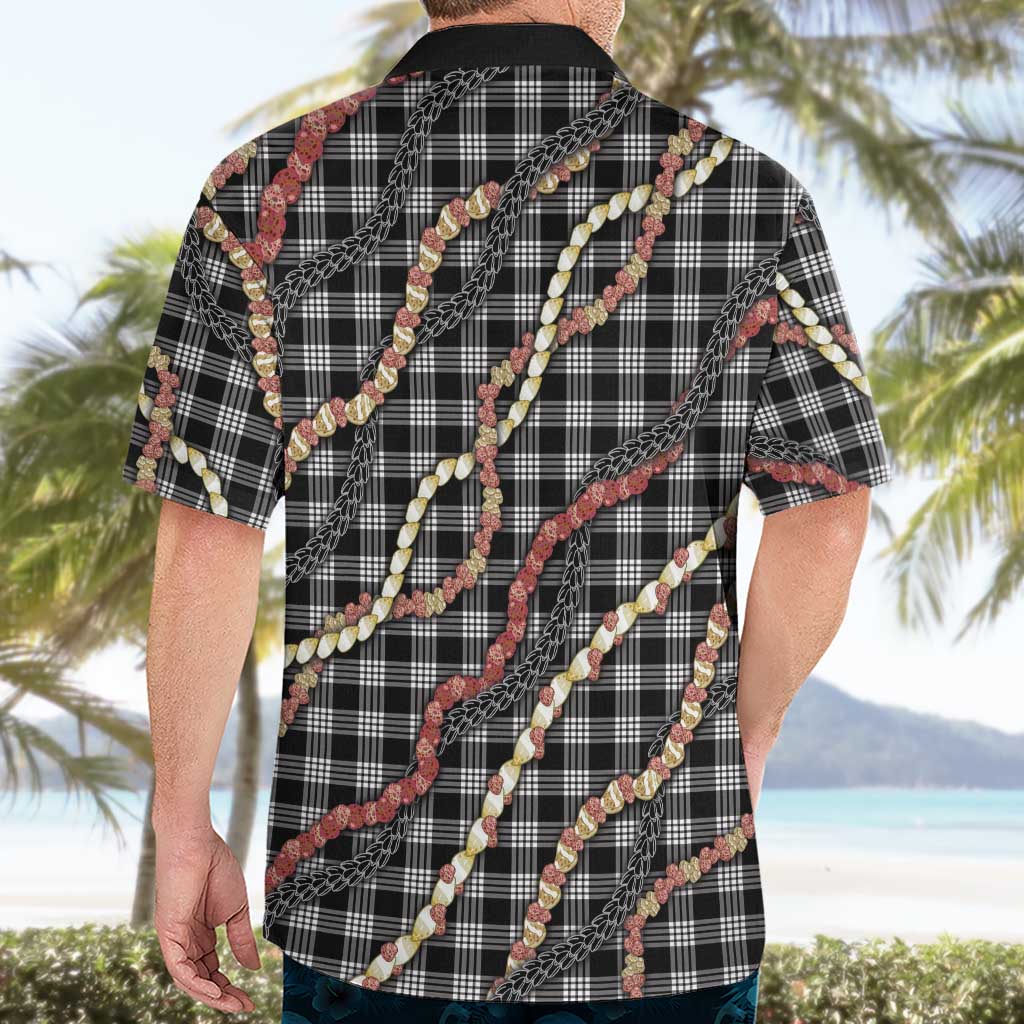 Hawaii Palaka Niihau Shell Lei Hawaiian Shirt Tropical Island Plaid Patterns