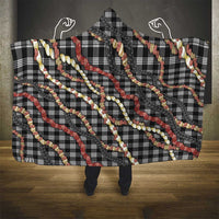 Hawaii Palaka Niihau Shell Lei Hooded Blanket Tropical Island Plaid Patterns