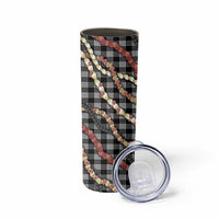 Hawaii Palaka Niihau Shell Lei Skinny Tumbler Tropical Island Plaid Patterns