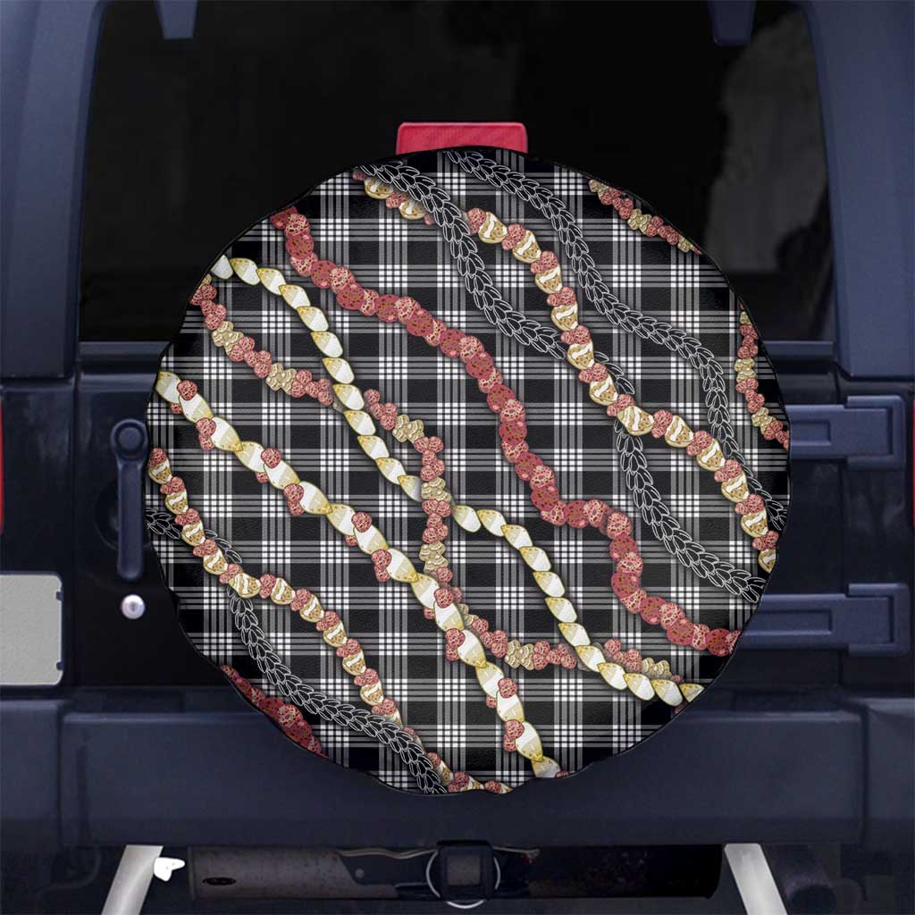Hawaii Palaka Niihau Shell Lei Spare Tire Cover Tropical Island Plaid Patterns