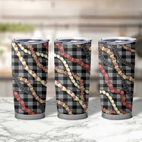 Hawaii Palaka Niihau Shell Lei Tumbler Cup Tropical Island Plaid Patterns