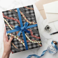 Hawaii Palaka Niihau Shell Lei Wrapping Paper Tropical Island Plaid Patterns