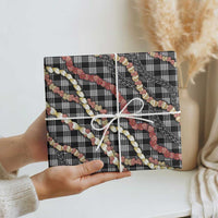 Hawaii Palaka Niihau Shell Lei Wrapping Paper Tropical Island Plaid Patterns