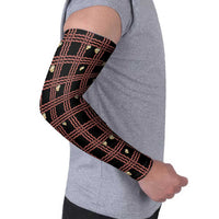 Hawaii Palaka Kahelelani Shell Lei Costume Arm Sleeves Plaid Patterns