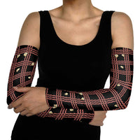 Hawaii Palaka Kahelelani Shell Lei Costume Arm Sleeves Plaid Patterns