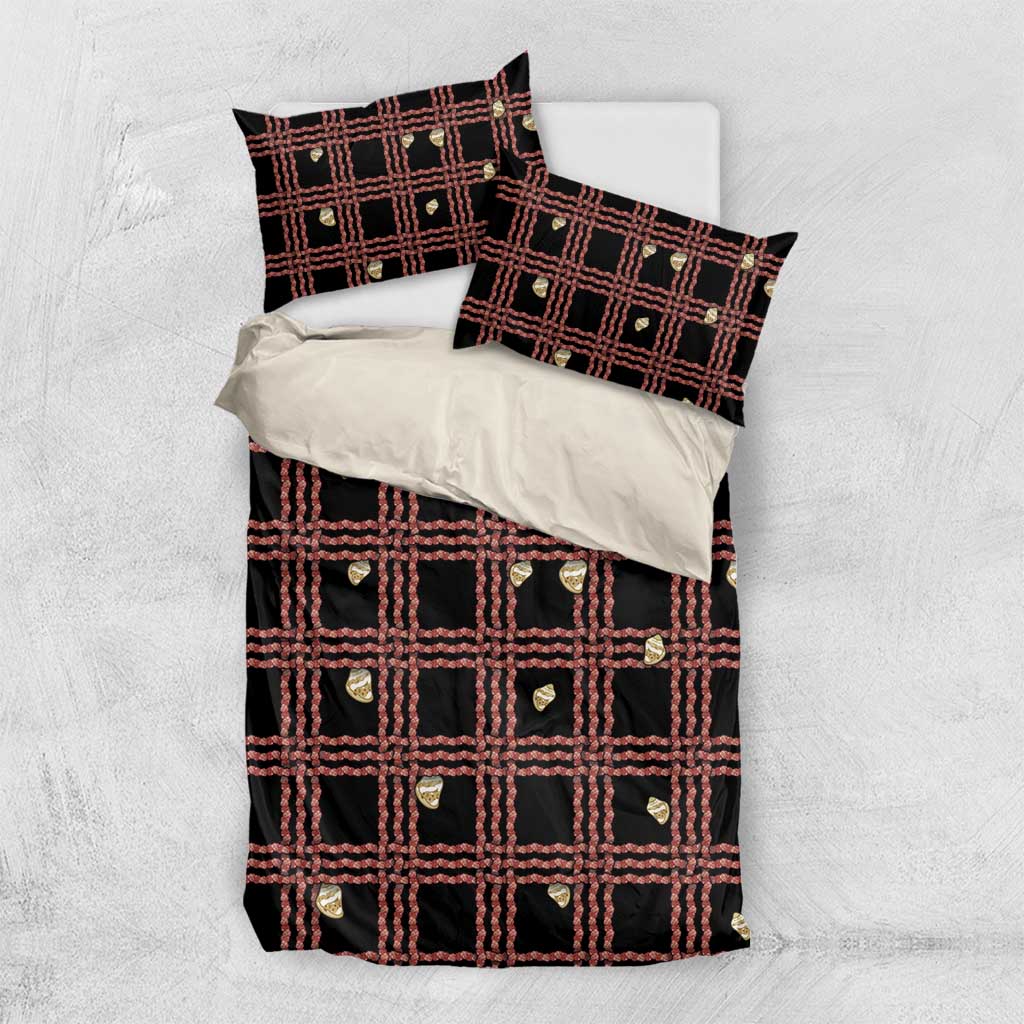 Hawaii Palaka Kahelelani Shell Lei Costume Bedding Set Plaid Patterns