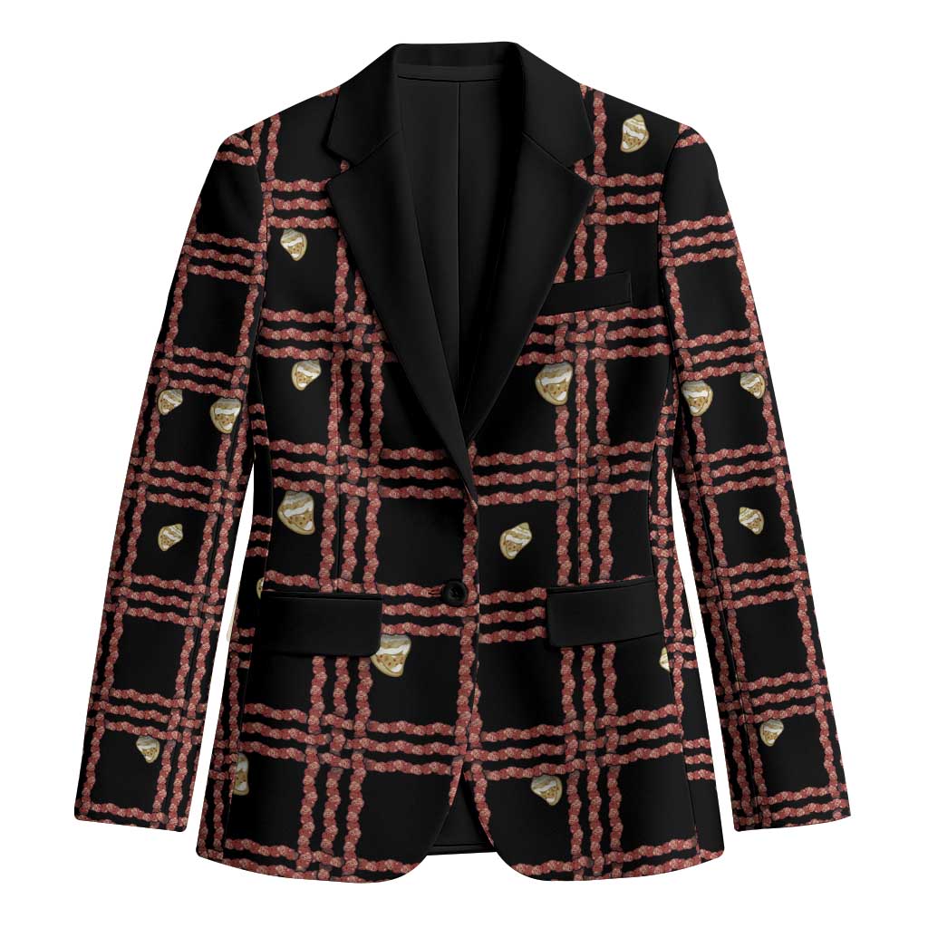 Hawaii Palaka Kahelelani Shell Lei Costume Blazer Plaid Patterns