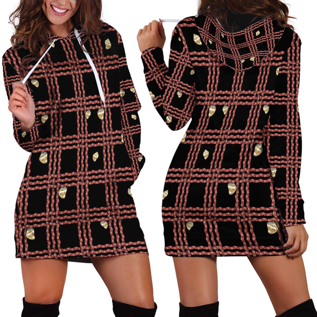Hawaii Palaka Kahelelani Shell Lei Costume Hoodie Dress Plaid Patterns DT05 - Polynesian Pride