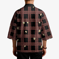 Hawaii Palaka Kahelelani Shell Lei Costume Kimono Plaid Patterns