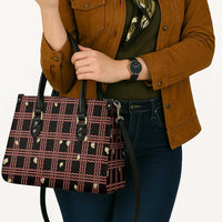 Hawaii Palaka Kahelelani Shell Lei Costume Leather Bag Plaid Patterns