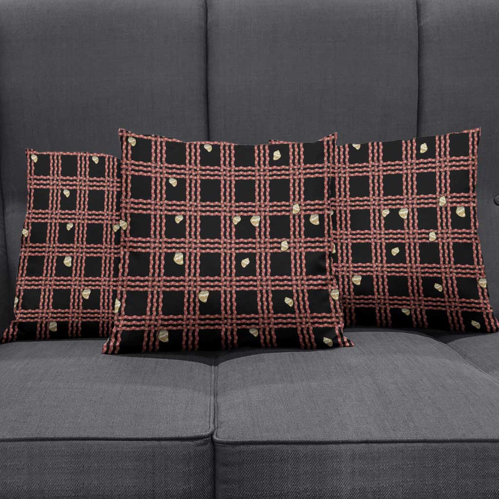 Hawaii Palaka Kahelelani Shell Lei Costume Pillow Cover Plaid Patterns