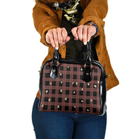 Hawaii Palaka Kahelelani Shell Lei Costume Shoulder Handbag Plaid Patterns