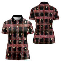 Hawaii Palaka Kahelelani Shell Lei Costume Women Polo Shirt Plaid Patterns DT05 - Polynesian Pride