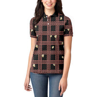 Hawaii Palaka Kahelelani Shell Lei Costume Women Polo Shirt Plaid Patterns DT05 - Polynesian Pride