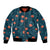Hawaii Monstera Bomber Jacket Hibiscus Flowers Simple Style - Polynesian Pride