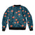 Hawaii Monstera Bomber Jacket Hibiscus Flowers Simple Style - Polynesian Pride