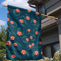 Hawaii Monstera Garden Flag Hibiscus Flowers Simple Style - Polynesian Pride