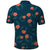 Hawaii Monstera Polo Shirt Hibiscus Flowers Simple Style - Polynesian Pride
