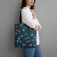 Hawaii Monstera Tote Bag Hibiscus Flowers Simple Style - Polynesian Pride