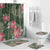 Hawaii Bathroom Set Green Polynesian Monstera Patterns - Polynesian Pride