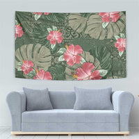 Hawaii Tapestry Green Polynesian Monstera Patterns - Polynesian Pride