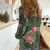 Hawaii Women Casual Shirt Green Polynesian Monstera Patterns - Polynesian Pride