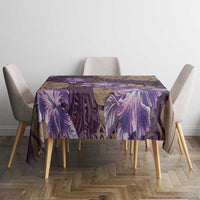 Hawaii Tablecloth Purple Polynesian Monstera Patterns - Polynesian Pride