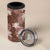 Hawaii 4 in 1 Can Cooler Tumbler Brown Polynesian Monstera Patterns - Polynesian Pride