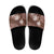 Hawaii Slide Sandals Brown Polynesian Monstera Patterns - Polynesian Pride