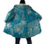 Hawaii Cloak Teal Polynesian Monstera Patterns - Polynesian Pride