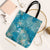 Hawaii Tote Bag Teal Polynesian Monstera Patterns - Polynesian Pride
