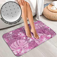 Hawaii Bathroom Set Magenta Polynesian Monstera Patterns - Polynesian Pride