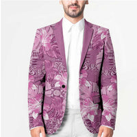 Hawaii Blazer Magenta Polynesian Monstera Patterns - Polynesian Pride
