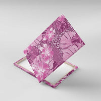 Hawaii Canvas Wall Art Magenta Polynesian Monstera Patterns - Polynesian Pride