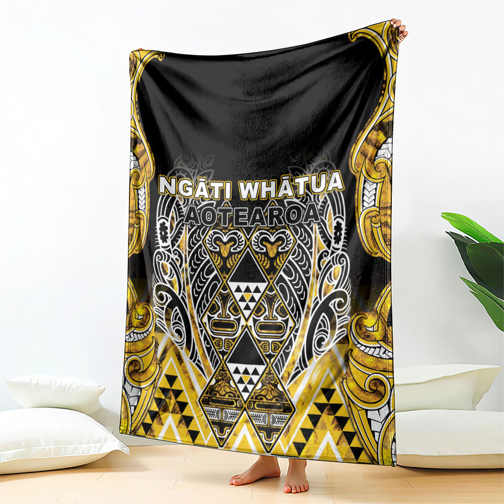Aotearoa Ngati Whatua Blanket Maori Tribal Gold Paua Shell Pattern DT05 - Polynesian Pride